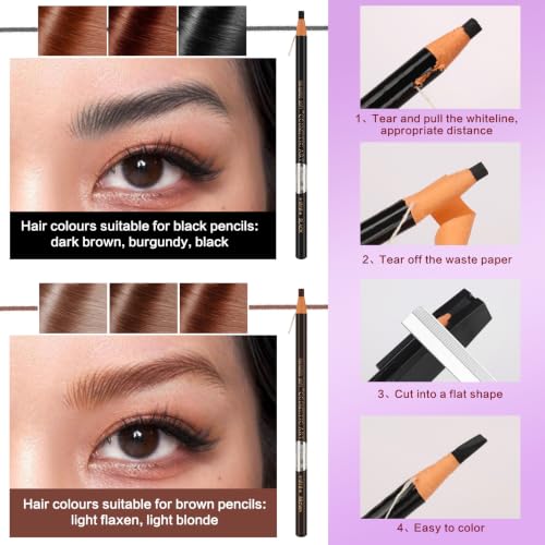 Eyebrow Mapping Kit with 62-Piece Professional Brow Shaping Tools Set