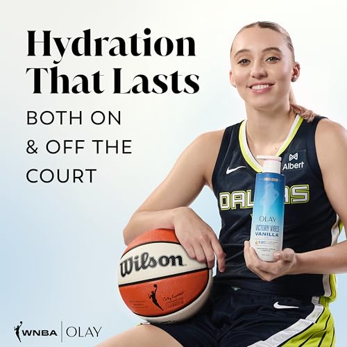 Olay Intensely Hydrating Body Wash with Hyaluronic Serum Complex, Victory Vibes Vanilla Scent, 20 fl oz
