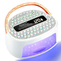 Rechargeable UV LED Nail Lamp with 45 Beads & Handle - Fast Curing for Gel Nails