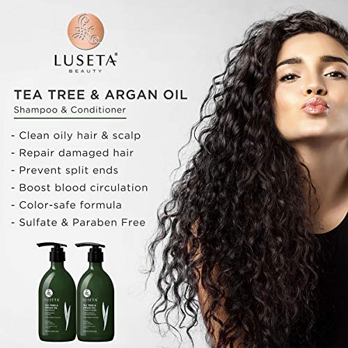 Luseta Tea Tree Conditioner 33.8oz | Oily & Damaged Hair Care, Sulfate-Free, Pack of 1