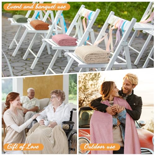 Buryeah Multicolor 12-Pack Flannel Throw Blankets for Outdoor & Indoor Use