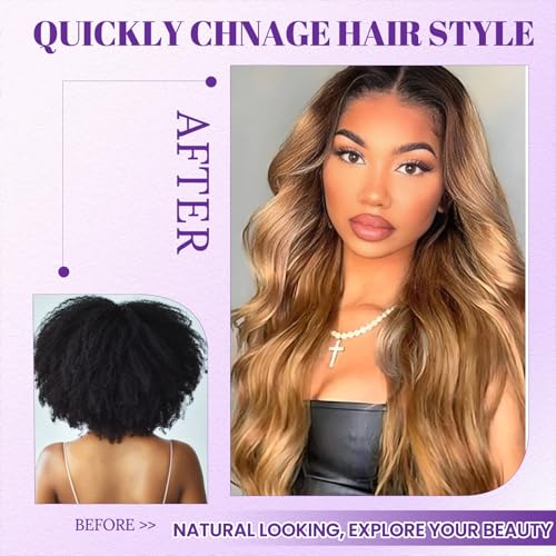 Belaved 1B/27 Upgrade 24 Inch Body Wave Lace Front Wig Human Hair Ombre 13x6 Pre Plucked Glueless