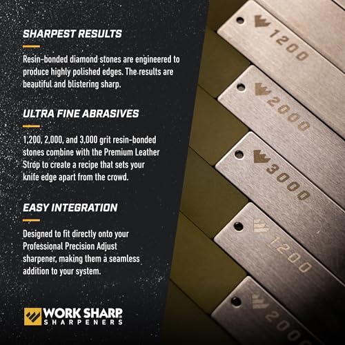 Work Sharp Precision Adjust Upgrade Kit with Replacement Diamond & Leather Plates
