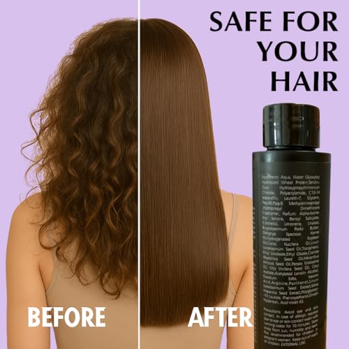 Brazilian Keratin Hair Treatment - Formaldehyde-Free Smoothing & Straightening - 3.7 Fl Oz