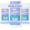Women’s Natural Aluminum-Free Deodorant 3-Pack - Sky Blue Malibu Variation 2.65 oz