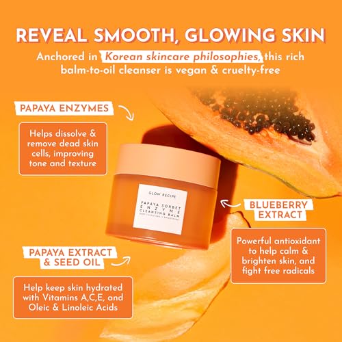 Gentle Cleansing Balm for Face & Makeup Removal - Hydrating Exfoliating Face Cleanser, 3.38 oz