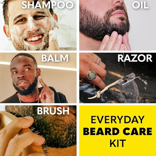 Beard Care Kit Cedar Variation - Beard Shampoo, Oil, Balm, Brush & Razor