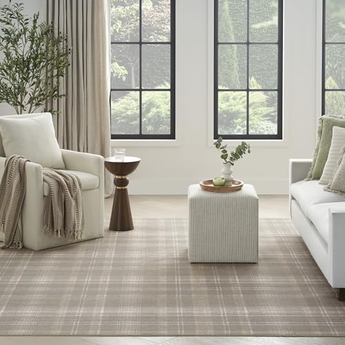 Olive 6' x 9' Area Rug - Non-Shedding, Easy Clean, Rustic & Modern Style