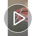 GERMANIKURE Slanted Tweezers with Leather Sleeve – Precision Solingen Steel