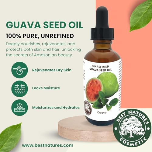 Organic Guava Seed Oil - Cold Pressed Hydrating Face & Hair Oil - 4 oz - Variation of THIS listing