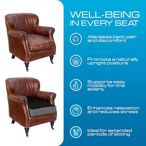 Extra Large Recliner Cushion with Two Tone Velvet Cover - Seat Only