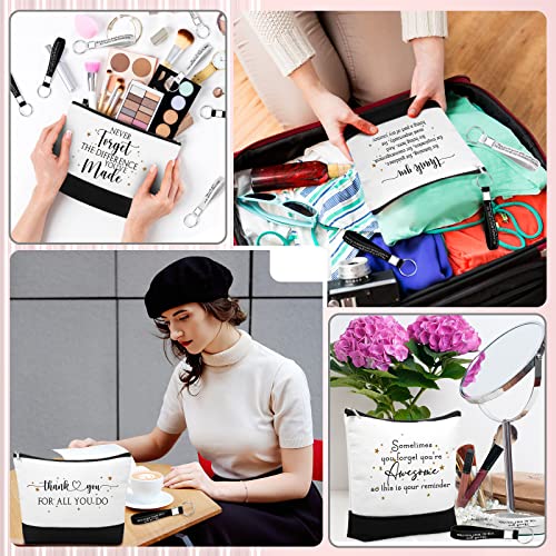 Sanwuta Classic Employee Appreciation Cosmetic Bag & Keychain Gift Set - Women