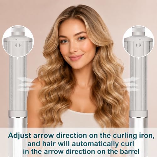 40mm Long Barrel Curling Iron for Shark FlexStyle HD400 - Bouncy Waves & Curls - Stone Variation