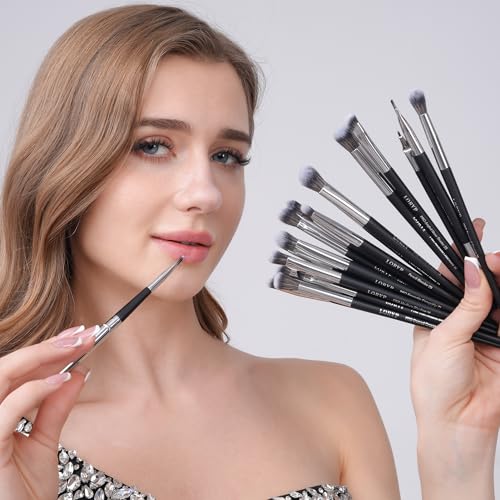 Professional Makeup Brush Set 32 Pcs Vegan Synthetic Brushes for Face & Eyes