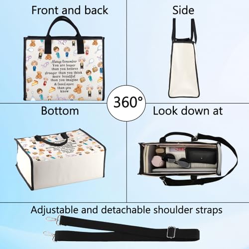 LEVLO Golden Inspired Cosmetic Make Up Bag Golden TV Show Fans Gift You Are Braver Stronger Smarter Than You Think Makeup Zipper Pouch Bag For Women Girls (Golden LT)