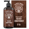 Viking Revolution Sandalwood Beard Conditioner 17 oz - Moisturizes & Softens