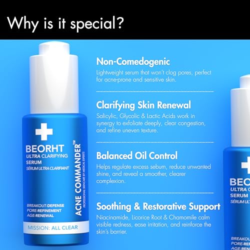 Ultra Clarifying Age-Renewing Serum ? Helps Reduce the Appearance of Blemishes & Marks ? Face Serum for Blemish-Prone Skin ? 1 fl oz
