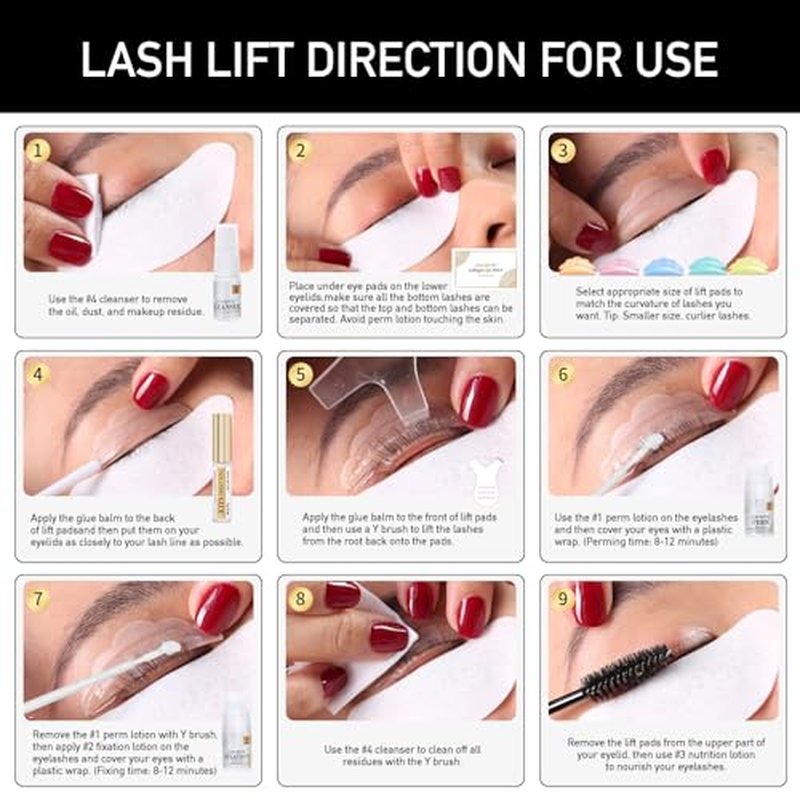 Lash Lift Kit - 2 in 1 Eyelash Perm Kit, Professional Instant Eyelash Lift Kit, Semi-Permanent Lash Curling Brow Lamination Kit, Salon Result for a Supermodel Look at Home Use by Dong Rhyme