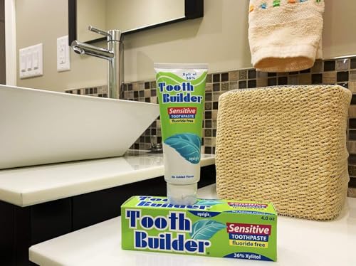 Fluoride-Free Sensitive Toothpaste 6-Pack with Xylitol - Unflavored 4oz