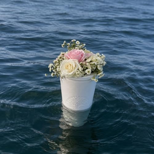 Biodegradable Urn for Human Ashes - Sea & Tree Burial, 210 Cubic Inches