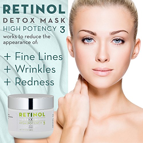 Retinol Face Mask, Clarifying and Soothing, Rinse Off, Oil Control