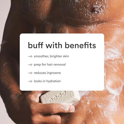 NEW Nood¢â Buff Bar ? Pre-Shave Exfoliating Body Scrubber Treatment for Keratosis Pilaris (KP) Bumps ? Reduce Ingrown Hairs, Improve Skin Texture, & Reveal Brighter, Healthier Skin