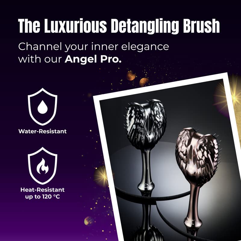 Rose Gold Tangle Angel Detangling Hair Brush - Anti-Static & Heat Resistant