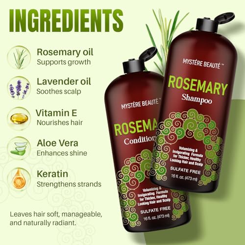 Rosemary Shampoo and Conditioner Set for Hair Growth - Rosemary Set