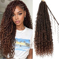 Flyteng 30 Inch Goddess Locs Crochet Hair Pack of 8 T30 for Black Women