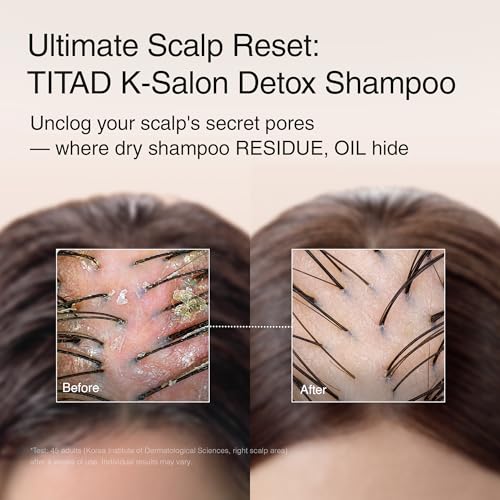 TITAD Scalp Detox Clarifying Shampoo with Rice Water & AHA – Sulfate-Free Hair Cleanser for Buildup & Oily Scalp