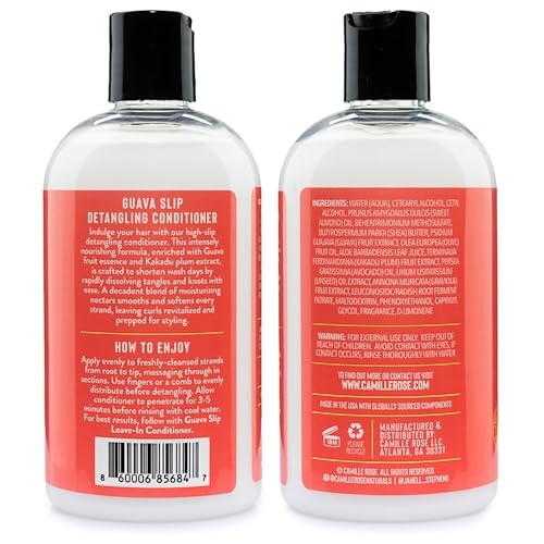 Camille Rose Guava Slip Detangling Conditioner 12oz Pack of 6 - Deep Moisture for Curly & Coily Hair