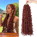 LMZIM 24 Inch Butterfly Locs Crochet Hair 5 Pack - Faux Distressed Braids for Women