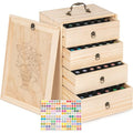 TORIBIO Essential Oils Box for 112 Bottles, Wooden Essential Oils Storage Organizer Holds 5 10 15 20 30 ml for Young Living & Doterra Bottles