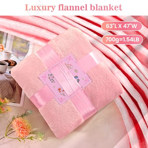 Pink Women's Spa Gift Set with Blanket, Candle, Mug & Accessories - Perfect for Birthdays & Holidays