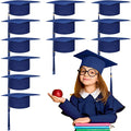 Sureio 12 Pack Kid Graduation Caps - Dark Blue Preschool & Kindergarten Hat with Tassel, One Size