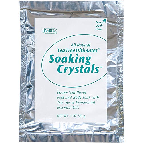 Pedifix Tea Tree Ultimates Soaking Crystals Foot Bath 6 Packets, 1 Ounce each ( Pack of 2 )