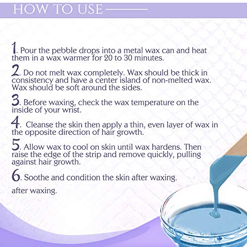 Blue Pebble Hard Wax Beads for Hair Removal - Satin Smooth 35 oz