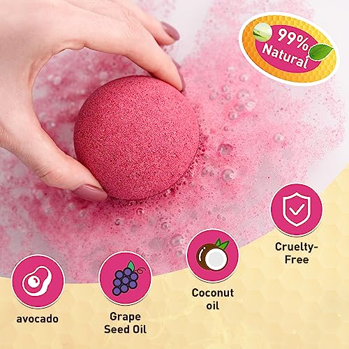Organic Bath Bomb Set for Relaxation and Skin Nourishment – 48 Natural Essential Oil Bath Bombs Gift