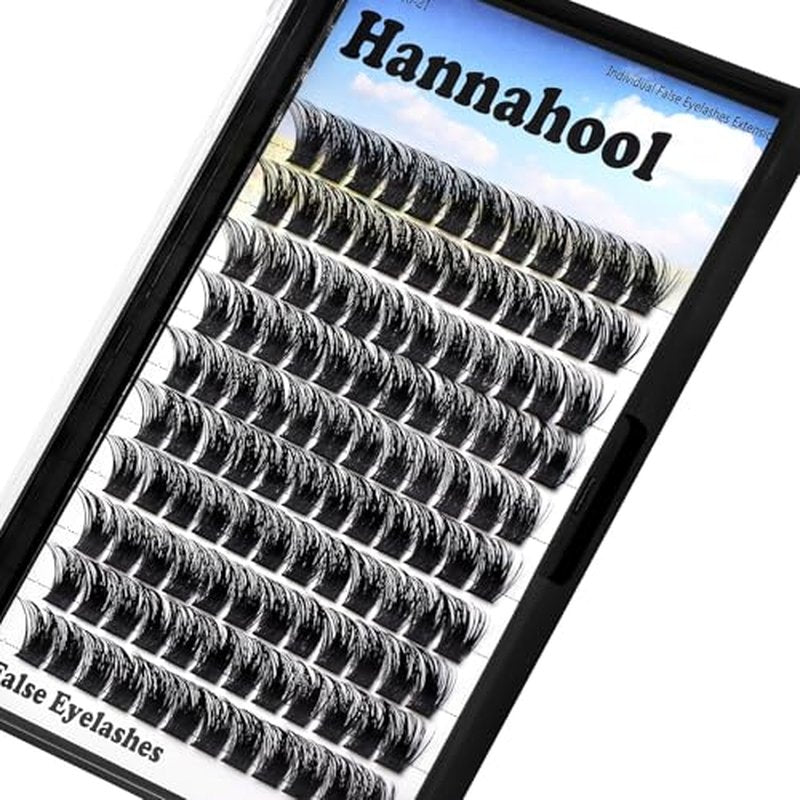 Large Tray,10-20mm to Choose DIY Eye Lashes Extensions 120 Cluster Wide Stem Eyelashes Soft and Lightweight Individual False Eyelashes Dramatic Look (14mm)