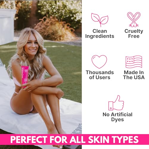 Self Tanner Dark - Natural-Looking Sunless Tan Lotion with Coconut Scent