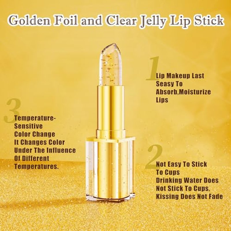 Color Changing Lipstick, PH Lipstick Color Changing, PH Adjusting Lip stick, Clear Lip stick That Changes Color, Long Lasting Moisturizing Tinted Lip Balm, Non-Sticky Formula, Bridesmaid Gifts (1pcs)