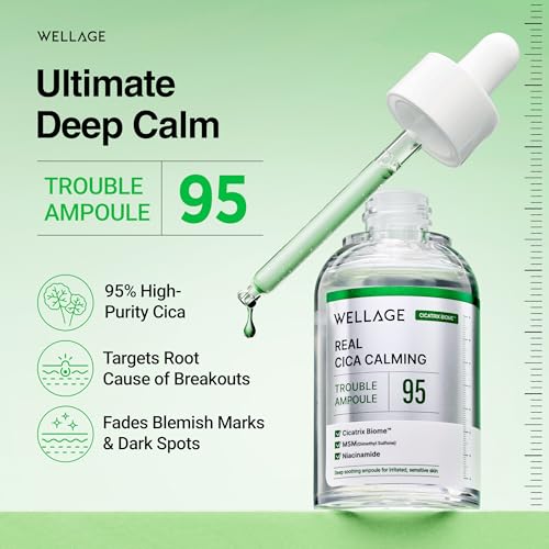 Calming Cica Face Serum - Soothing Trouble Skin Relief, 1.69 fl oz