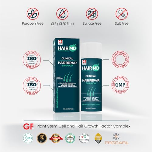HairMD Transplant Repair Shampoo 250ml | Biotin & Regrowth Formula for Post-Transplant Hair Care