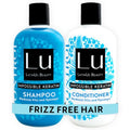 Anti Frizz Shampoo & Conditioner Set with Keratin & Murumuru Butter - 12 Fl Oz Each - LatinUs