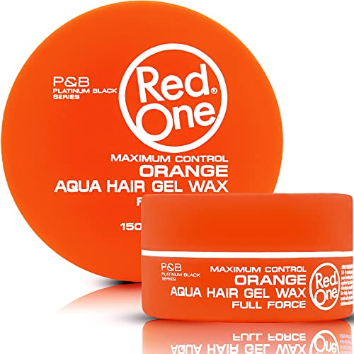 Redone Hair Styling Wax Orange 150ml | Ultra Hold Gel Wax for Men & Women | Melon Scent | High Shine, Non-Sticky Edge Control Wax | Long Lasting Professional Hair Styling Wax with Maximum Control