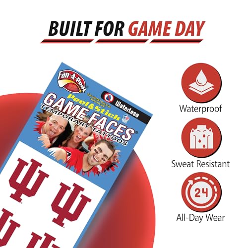 Fan-A-Peel Duke Waterless Temporary Tattoos - Hypoallergenic Peel and Stick Waterproof Temporary Tattoos - Officially Licensed