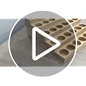Wooden Essential Oil Display Stand 5 Tiers - 30 Bottle Capacity, Natural Finish, Variation of THIS listing