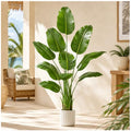 Artificial Bird of Paradise Plant - 6FT Tall Fake Traveler’s Palm Tree - Tropical Decor