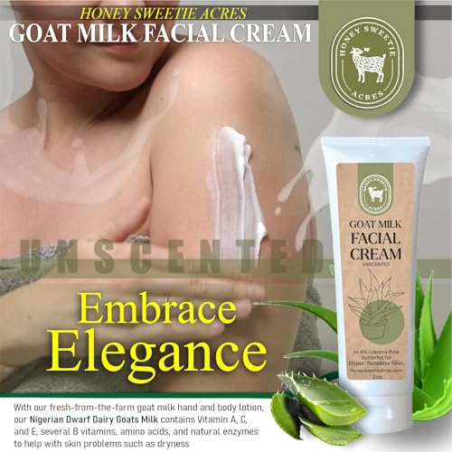 Honey Sweetie Acres Goat Milk Facial Cream with Aloe & Jojoba - 2 oz