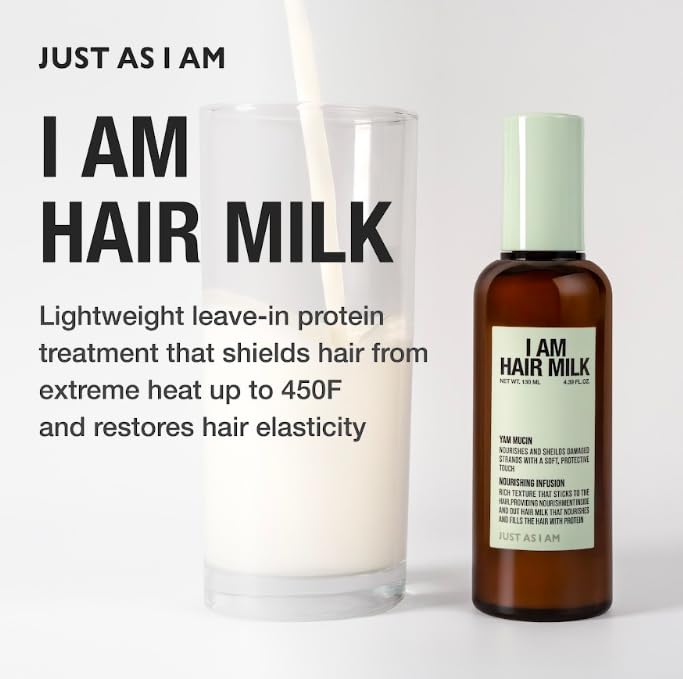 JUST AS I AM Hair Milk 4.39 fl oz Heat Styling & Hair Care